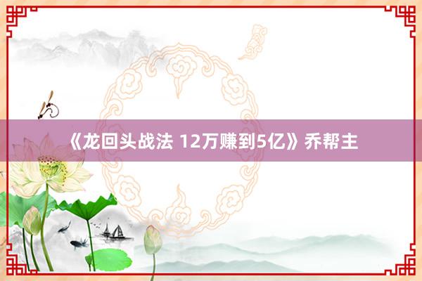 《龙回头战法 12万赚到5亿》乔帮主